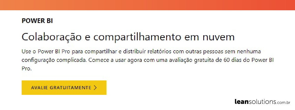 a imagem mostra a tela onde é possível fazer login do serviço do Power BI com o botão amarelo indicando a ação