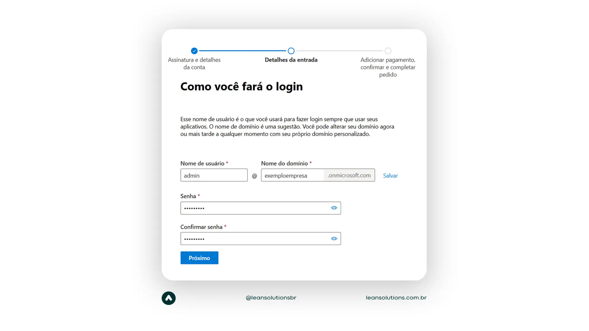 tutorial de como criar conta no microsoft 365