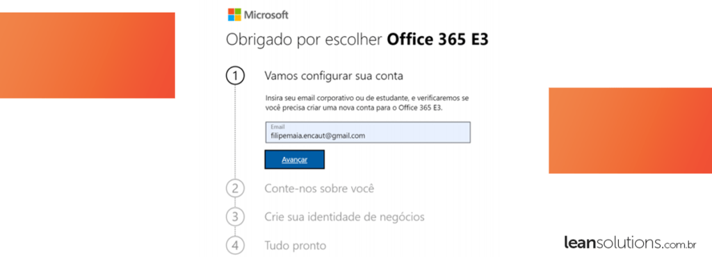 Como criar uma conta de avaliação do Microsoft 365 empresarial?