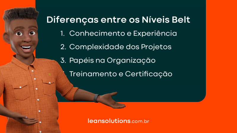 Imagem ilustrativa que elucida as diferenças nas funções do níveis de belt.