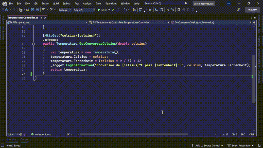 tela com códigos de HTML