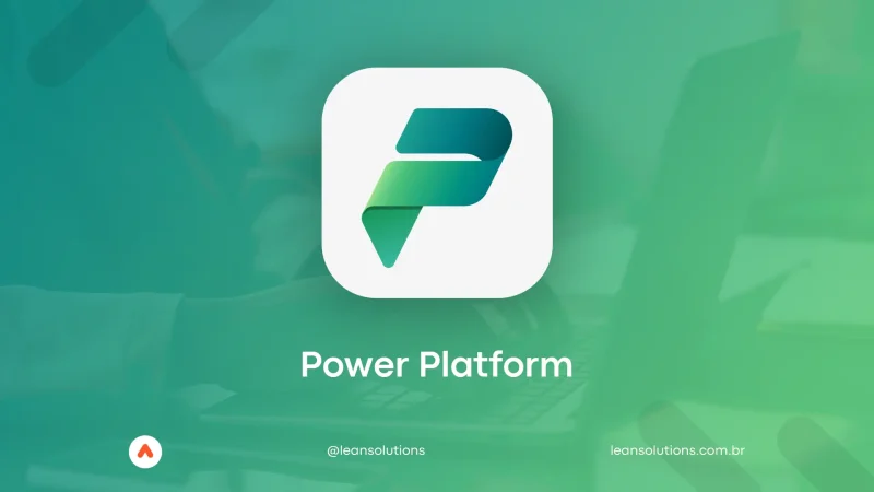 tela verde com o logotipo do Power Platform