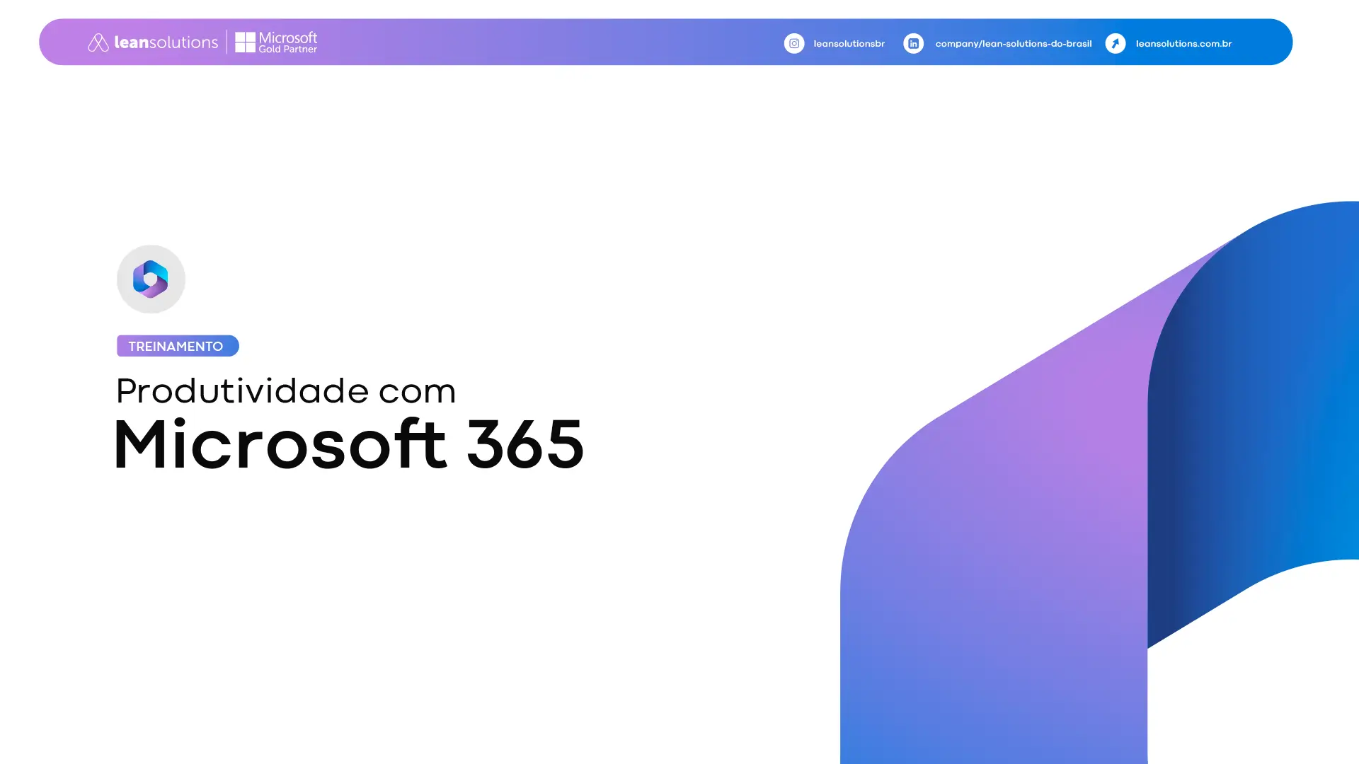Banner para a página de treinamentos em Microsoft 365