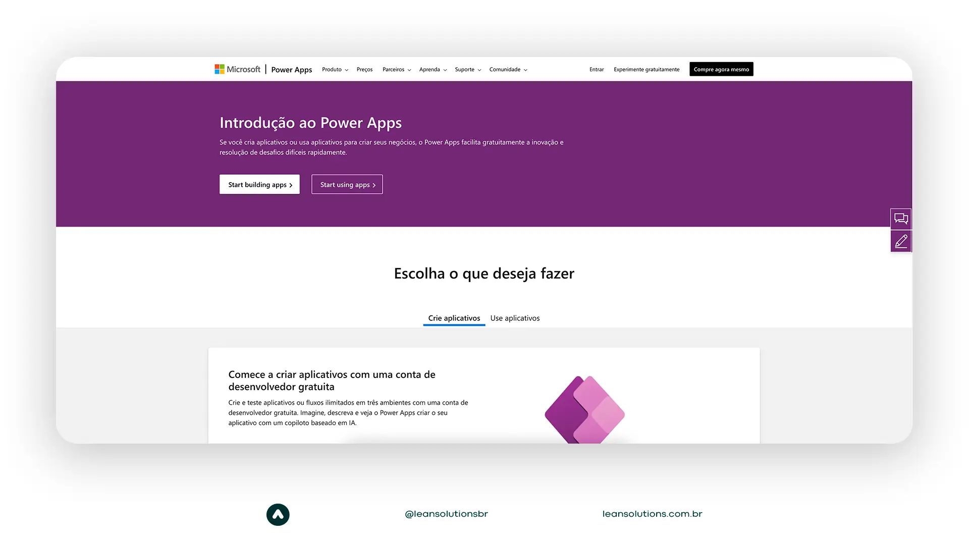 Como acessar o Power Apps de forma gratuita