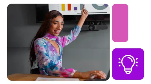 Quadro comparativo entre Metabase e Power BI, mostrando os logos das plataformas e ícone de parceria em laranja, sugerindo confronto entre ferramentas de BI.